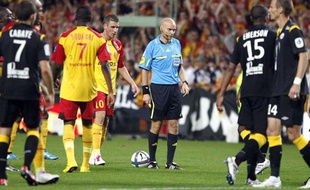 L'arbitre de Lille Lens, Tony Chapron, le 11 septembre 2010