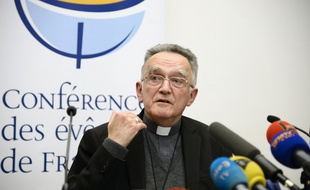 Mgr Pontier, archevêque de Marseille et Président de la Conférence des évêques de France.