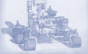 Esquisse de ce que à quoi ressemblera le successeur de Curiosity.