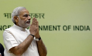 Le Premier ministre indien Narendra Modi à New Delhi le 6 avril 2015