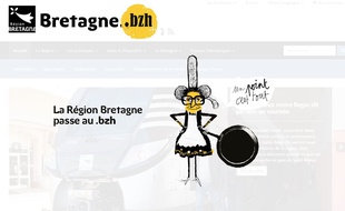 Le site de la région Bretagne a adopté l'extension .bzh.
