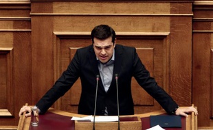Le Premier ministre grec Alexis Tsipras à Athènes le 8 mai 2016