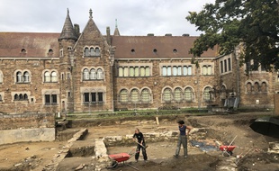 Un chantier de fouilles archéologique est en cours au musée Dobrée de Nantes