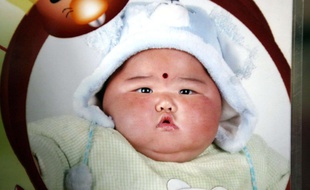 Un enfant chinois obèse (illustration).