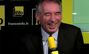Capture écran vidéo France Info de François Bayrou, le 16 septembre 2015.
