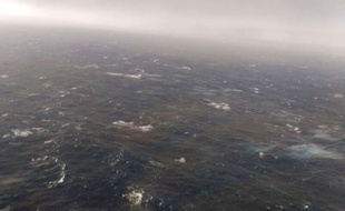 Image prise par un avion de la marine argentine pendant les recherches, le 21 novembre 2017.