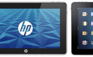 Le HP Slate PC et l'iPad d'Apple (montage)