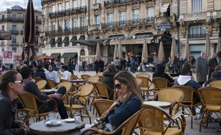 Une terrasse, place de la Comédie à Montpellier (illustration).