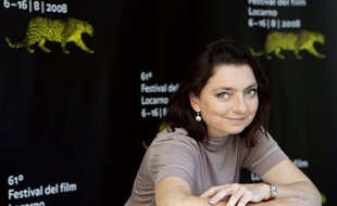 La réalisatrice Solveig Anspach au Festival de Locarno en 2008.