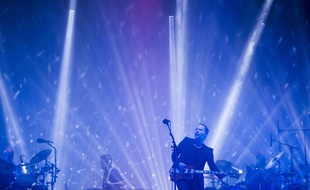 Thom Yorke et Radiohead au festival de Glastonbury (Royaume-Uni) le 23 juin 2017