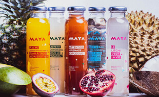 La gamme de jus de fruits Maya Drink
