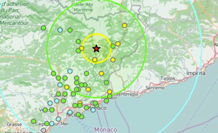 L'épicentre se situe entre les villes de Sospel et de Breil-sur-Roya, dans les Alpes-Maritimes.