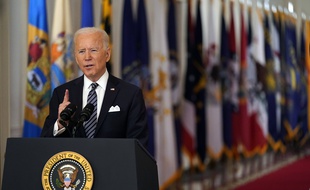 Le président américain Joe Biden a fait le point sur la lutte contre le coronavirus depuis la Maison Blanche, le 11 mars 2021.