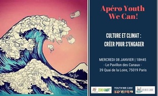 Estampes de Hokusai revisitées avec des sachets plastiques en guise d'écume.