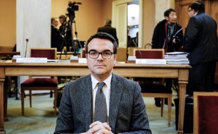 Thomas Thévenoud, ancien secrétaire d'Etat au Commerce extérieur et conseiller général Saône-et-Loire, à Mâcon le 18 décembre 2014