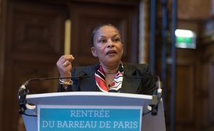 Christiane Taubira au palais de Justice de Paris le 11 décembre 2015.