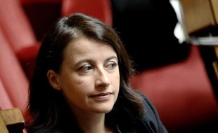 Cécile Duflot à l'Assemblée nationale à Paris, le 8 octobre 2014