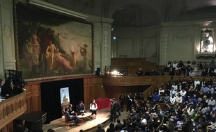 François Hollande à la Sorbonne.