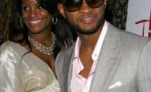 Le chanteur Usher et sa compagne Tameka Foster.