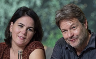 Les dirigeants des Verts allemands, Annalena Baerbock et Robert Habeck, le 17 novembre 2019.