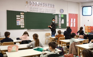 Dans une école primaire à Nice, le 4 janvier 2022.