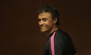 Luis Enrique le 14 avril 2015 au Parc des Princes.