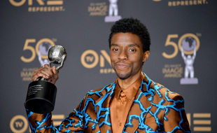 L'acteur Chadwick Boseman lors des 50e NAACP Image Awards