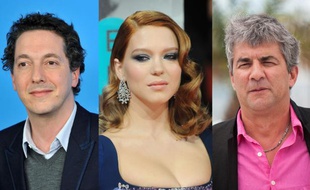 L'acteur-réalisateur Guillaume Gallienne, l'actrice Léa Seydoux et le réalisateur Alain Guiraudie.