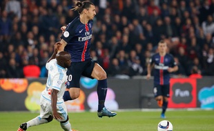 Zlatan Ibrahimovic et Lassana Diarra, le 4 octobre 2015 au Parc des Princes.
