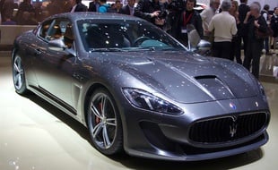 Illustration: Une Maserati GranTurismo au salon de Genève en 2013.