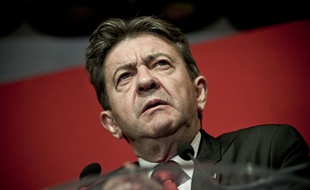 Jean-Luc Mélenchon à Paris le 25 mai 2014.
