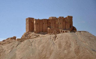 La citadelle de la cité antique de Palmyre, en Syrie, photographiée le 18 mai 2015