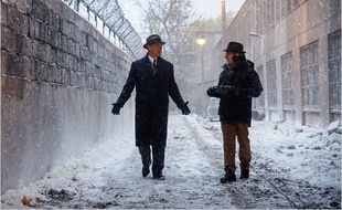 Tom Hanks et Steven Spielberg sur le tournage du Pont des espions