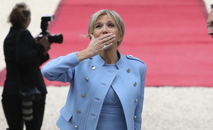 Brigitte Macron à l'Elysée le dimanche 14 mai 2017