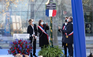 Inauguration du quai Jacques Chirac à Paris, le 29 novembre 2021.