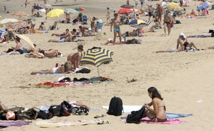 La plage centrale d'Arcachon, en Gironde.