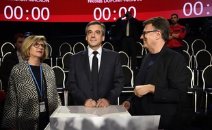 François Fillon dans «Le Grand Débat» sur BFMTV et CNEWS, le 4 avril 2017.