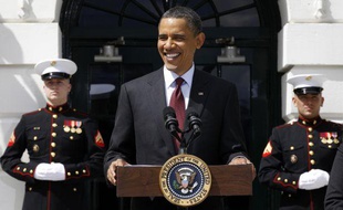 Le président américain Barack Obama, lors d'une cérémonie à la Maison Blanche, le 4 mai 2011.