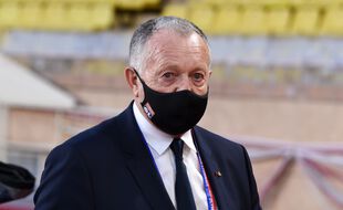 Jean-Michel Aulas, ici lors du match de Ligue 1 entre l'AS Monaco et l'OL, le 2 mai dernier.