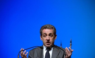 Le président de l'UMP Nicolas Sarkozy à Marseille, le 5 mars 2015