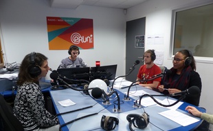 Dans le studio de Prun'.