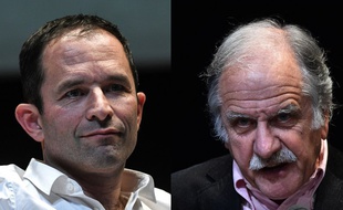 Benoît Hamon et Noël Mamère, montage.