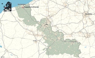 La commune de Cappelle-la-Grande, dans le Nord.