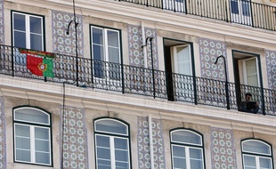 Immeuble décoré d'Azuelos à Lisbonne.