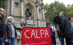 Manifestation de soutien au peuple argentin le 9 octobre 2013 à Paris à l'occasion de l'audition de Marion Alfredo Sandoval
