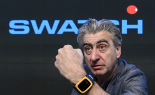 Nick Hayek, patron de Swatch, à Corgémont, en Suisse, le 12 mars 2015.