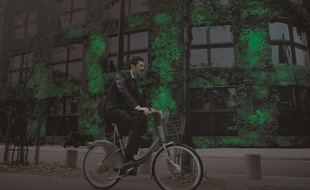 Des plantes luminescentes pour se balader en vélo la nuit.