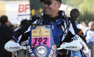 Pascal Terry, avant le départ du Dakar 2009 à Buenos Aires.
