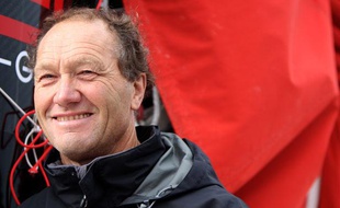 Francis Joyon, le 27 ocotbre 2010, à Saint-Malo, avant le départ de la Route-du-Rhum/