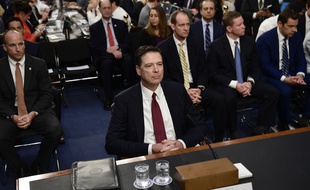 L'ancien directeur du FBI James Comey devant le Congrès américain, le 8 juin 2017.